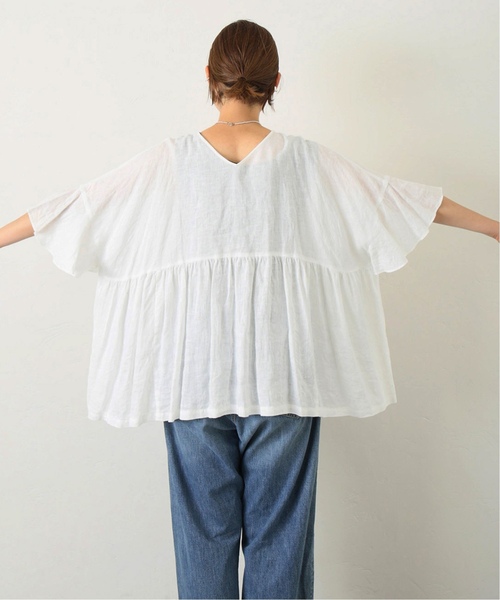 24SS完売・美品♡ジャーナルスタンダードラックス 60リネンギャザープルシャツ 追加》60リネン ギャザープル（シャツ／ブラウス）｜journal