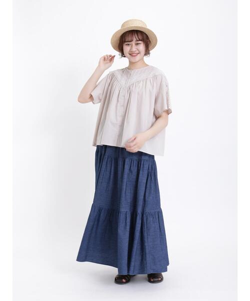 Samansa Mos2（サマンサ モスモス）の「切替レースブラウス（シャツ/ブラウス・レディース・ベージュ/オフホワイト/ブラック・F）」の22枚目の写真