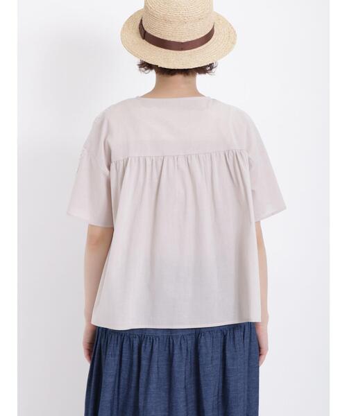 Samansa Mos2（サマンサ モスモス）の「切替レースブラウス（シャツ/ブラウス・レディース・ベージュ/オフホワイト/ブラック・F）」の8枚目の写真