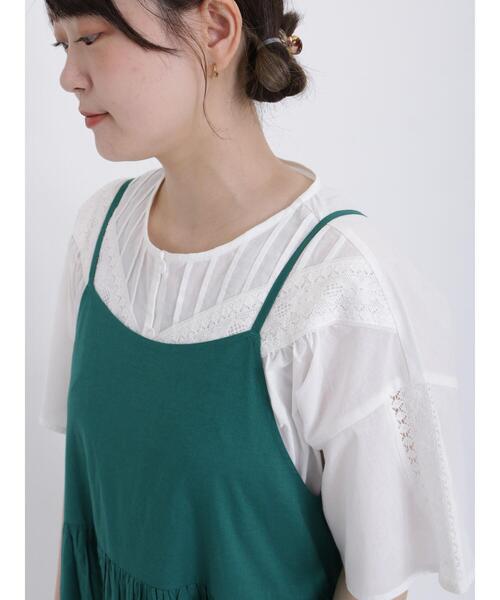 Samansa Mos2（サマンサ モスモス）の「切替レースブラウス（シャツ/ブラウス・レディース・ベージュ/オフホワイト/ブラック・F）」の11枚目の写真