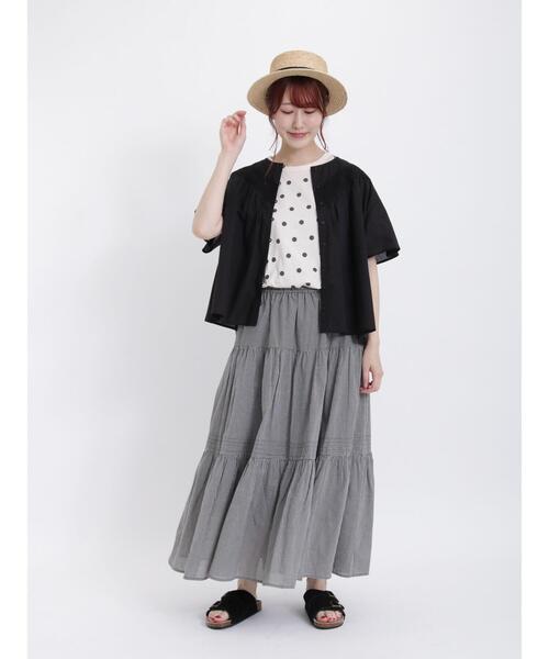 Samansa Mos2（サマンサ モスモス）の「切替レースブラウス（シャツ/ブラウス・レディース・ベージュ/オフホワイト/ブラック・F）」の18枚目の写真