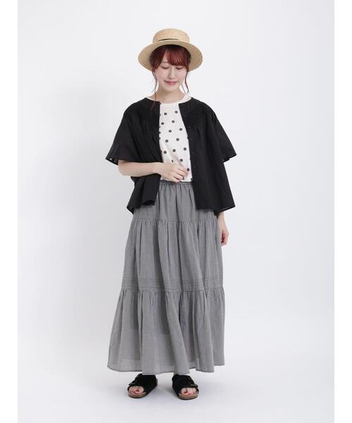 Samansa Mos2（サマンサ モスモス）の「切替レースブラウス（シャツ/ブラウス・レディース・ベージュ/オフホワイト/ブラック・F）」の21枚目の写真