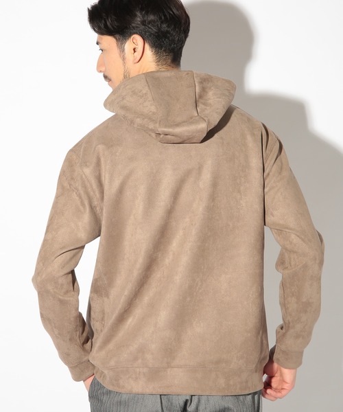 UNION STATION（ユニオンステーション）の「ストレッチフェイクスエードポンチパーカー（パーカー・メンズ・ブルー/ホワイト/ネイビー/ベージュ・LL/L/M）」の10枚目の写真