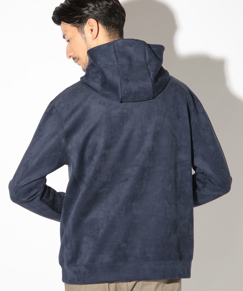 UNION STATION（ユニオンステーション）の「ストレッチフェイクスエードポンチパーカー（パーカー・メンズ・ブルー/ホワイト/ネイビー/ベージュ・LL/L/M）」の13枚目の写真