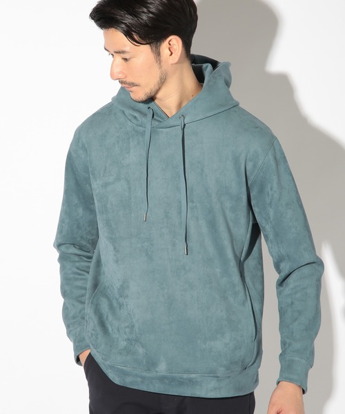 UNION STATION（ユニオンステーション）の「ストレッチフェイクスエードポンチパーカー（パーカー・メンズ・ブルー/ホワイト/ネイビー/ベージュ・LL/L/M）」の18枚目の写真