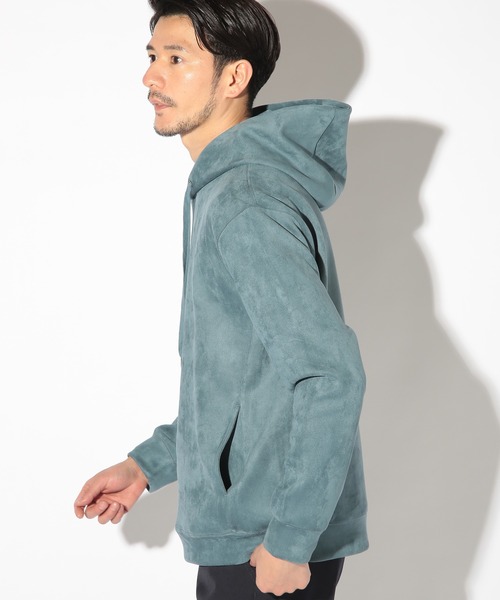 UNION STATION（ユニオンステーション）の「ストレッチフェイクスエードポンチパーカー（パーカー・メンズ・ブルー/ホワイト/ネイビー/ベージュ・LL/L/M）」の19枚目の写真