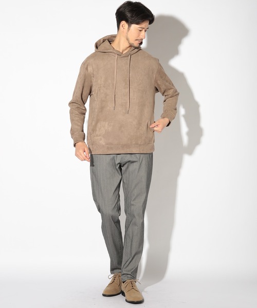 UNION STATION（ユニオンステーション）の「ストレッチフェイクスエードポンチパーカー（パーカー・メンズ・ブルー/ホワイト/ネイビー/ベージュ・LL/L/M）」の22枚目の写真