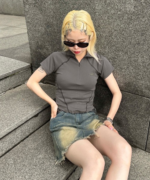 sedacle（セダクル）の「【SDG】overdie denim skirt pants（スカート・レディース・ブルー・FREE）」の7枚目の写真