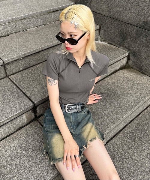 sedacle（セダクル）の「【SDG】overdie denim skirt pants（スカート・レディース・ブルー・FREE）」の3枚目の写真