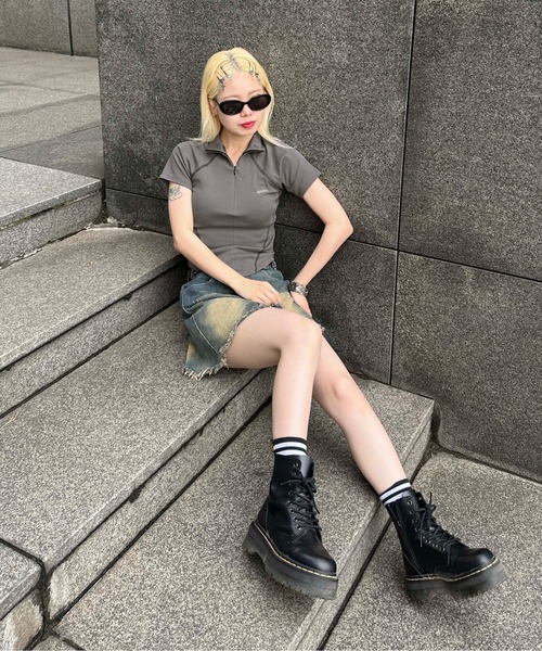 sedacle（セダクル）の「【SDG】overdie denim skirt pants（スカート・レディース・ブルー・FREE）」の10枚目の写真
