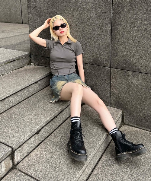 sedacle（セダクル）の「【SDG】overdie denim skirt pants（スカート・レディース・ブルー・FREE）」の12枚目の写真