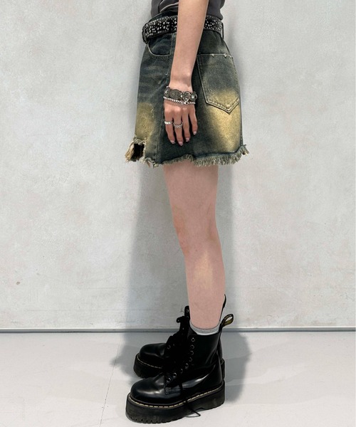 sedacle（セダクル）の「【SDG】overdie denim skirt pants（スカート・レディース・ブルー・FREE）」の8枚目の写真