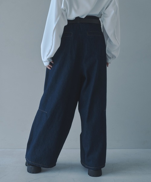 neez.(ニーズ)の「Super wide buggy denim - スーパーワイドバギーデニム(デニムパンツ・メンズ・ブラック/ライトブルー/ネイビー・MEDIUM/SMALL/LARGE)」の20枚目の写真