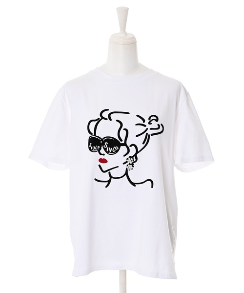 Narcissus(ナルシス)の「【Narcissus】ガールTシャツ(Tシャツ/カットソー・レディース・ブラック/ホワイト・FREE)」の17枚目の写真