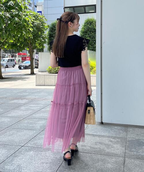 couture brooch（クチュールブローチ）の「◆【あったら嬉しい。華やぎトップス】袖レーストップス（Tシャツ/カットソー・レディース・ブラック/オフホワイト・36/38/40/42）」の17枚目の写真