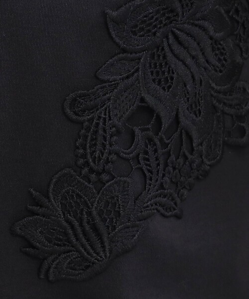 couture brooch（クチュールブローチ）の「◆【あったら嬉しい。華やぎトップス】袖レーストップス（Tシャツ/カットソー・レディース・ブラック/オフホワイト・36/38/40/42）」の14枚目の写真