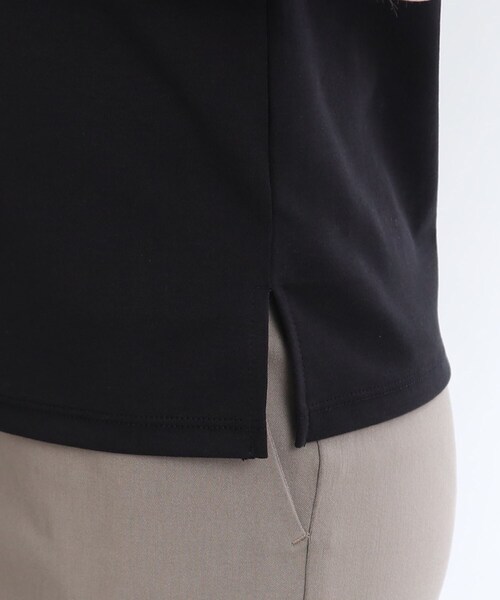 couture brooch（クチュールブローチ）の「◆【あったら嬉しい。華やぎトップス】袖レーストップス（Tシャツ/カットソー・レディース・ブラック/オフホワイト・36/38/40/42）」の6枚目の写真