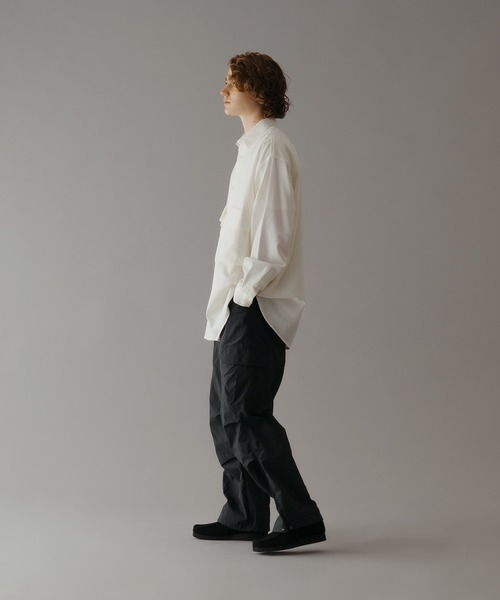 WETTEMPT（ウィテンプト）の「COTTON LINEN BIG POCKET SHIRT /コットンリネンビッグポケットシャツ（シャツ/ブラウス・メンズ・カーキ/オフホワイト・SMALL/MEDIUM/LARGE）」の7枚目の写真