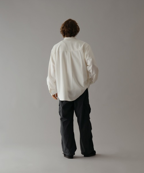 セール】COTTON LINEN BIG POCKET SHIRT /コットンリネンビッグ