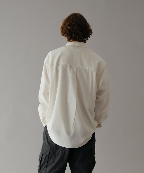 セール】COTTON LINEN BIG POCKET SHIRT /コットンリネンビッグ
