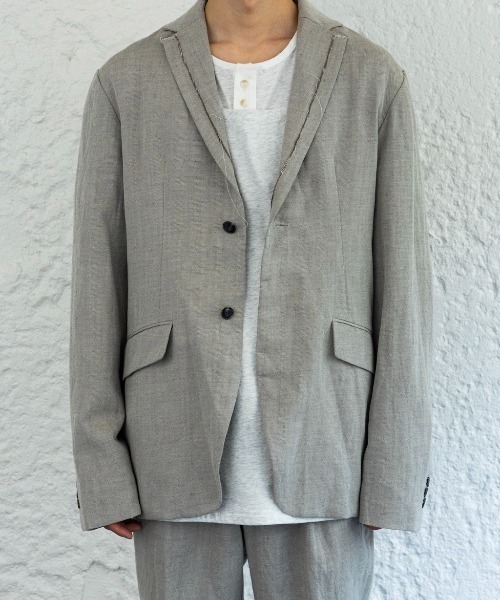 Enharmonic TAVERN(エンハーモニックタヴァーン)の「Woolen wrinkle jacket(その他アウター・メンズ・ライトベージュ・44/46/48)」の3枚目の写真
