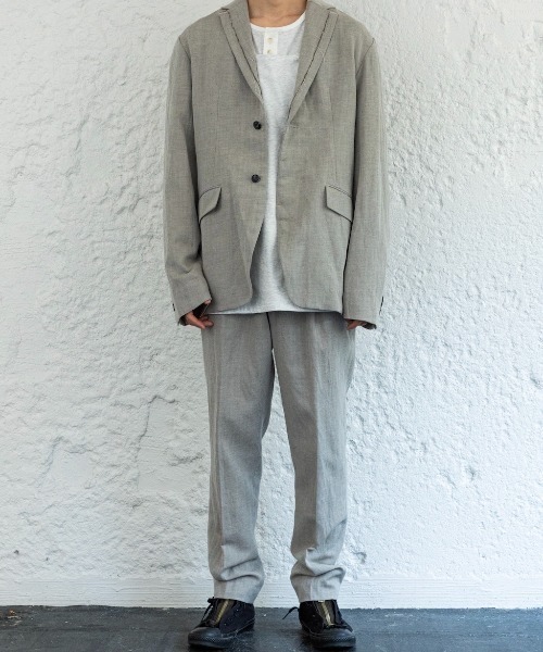 Enharmonic TAVERN(エンハーモニックタヴァーン)の「Woolen wrinkle jacket(その他アウター・メンズ・ライトベージュ・44/46/48)」の4枚目の写真