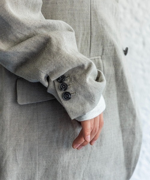 Enharmonic TAVERN(エンハーモニックタヴァーン)の「Woolen wrinkle jacket(その他アウター・メンズ・ライトベージュ・44/46/48)」の9枚目の写真