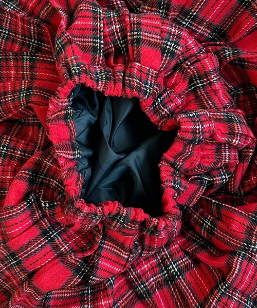 A BOND（アボンド）の「チェックプリーツスカート（kids/S～LL）（スカート・キッズ・チャコール/ネイビー/レッド・S/L/M/LL）」の6枚目の写真