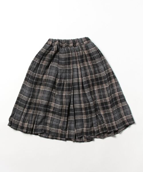 A BOND（アボンド）の「チェックプリーツスカート（kids/S～LL）（スカート・キッズ・チャコール/ネイビー/レッド・S/L/M/LL）」の7枚目の写真
