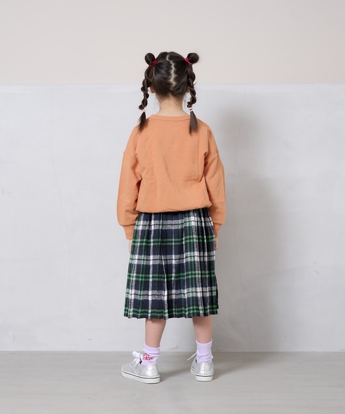 A BOND（アボンド）の「チェックプリーツスカート（kids/S～LL）（スカート・キッズ・チャコール/ネイビー/レッド・S/L/M/LL）」の12枚目の写真