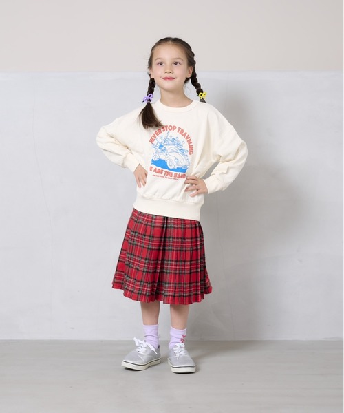 A BOND（アボンド）の「チェックプリーツスカート（kids/S～LL）（スカート・キッズ・チャコール/ネイビー/レッド・S/L/M/LL）」の20枚目の写真