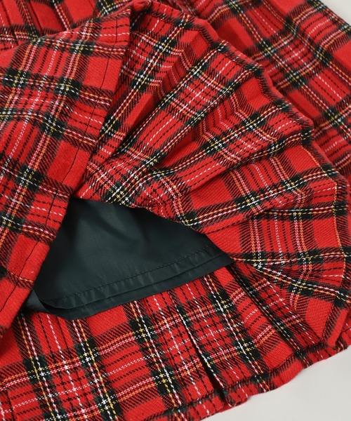 A BOND（アボンド）の「チェックプリーツスカート（kids/S～LL）（スカート・キッズ・チャコール/ネイビー/レッド・S/L/M/LL）」の16枚目の写真