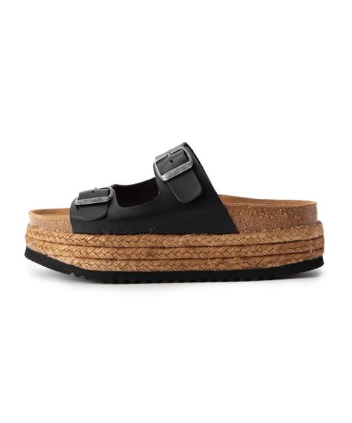 Jeffrey Campbell(ジェフリーキャンベル)の「JEFFREY CAMPBELL 2ストラップジュートサンダル/BCJ/C 2ST JUTE SNDL40◆(サンダル・レディース・ホワイト/ブラック・37/38/36)」の4枚目の写真