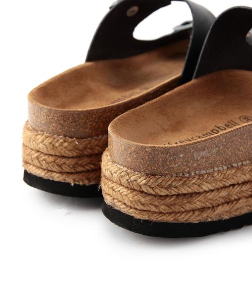 Jeffrey Campbell(ジェフリーキャンベル)の「JEFFREY CAMPBELL 2ストラップジュートサンダル/BCJ/C 2ST JUTE SNDL40◆(サンダル・レディース・ホワイト/ブラック・37/38/36)」の8枚目の写真