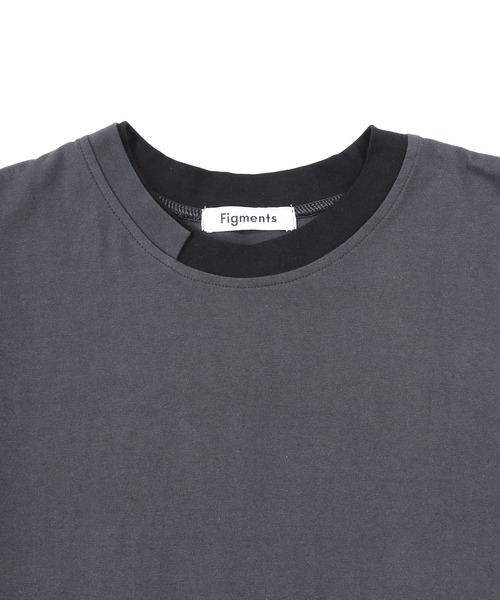 Figments（フィグメンツ）の「スーパービッグフェイクレイヤードTシャツ（Tシャツ/カットソー・レディース・スミクロ/ブラック・FREE）」の12枚目の写真