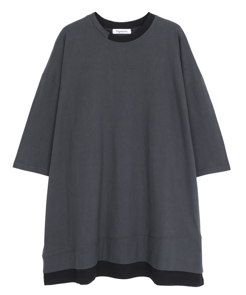 Figments（フィグメンツ）の「スーパービッグフェイクレイヤードTシャツ（Tシャツ/カットソー・レディース・スミクロ/ブラック・FREE）」の19枚目の写真