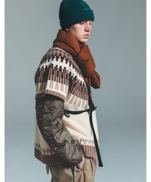 F/CE. （エフシーイー）の「TAION BY F/CE. PACKABLE DOWN SCARF / タイオン By エフシーイー パッカブルダウンスカーフ（マフラー・メンズ・ブラック/ブラウン/セージグリーン/オリーブ/レッド・FREE）」の18枚目の写真