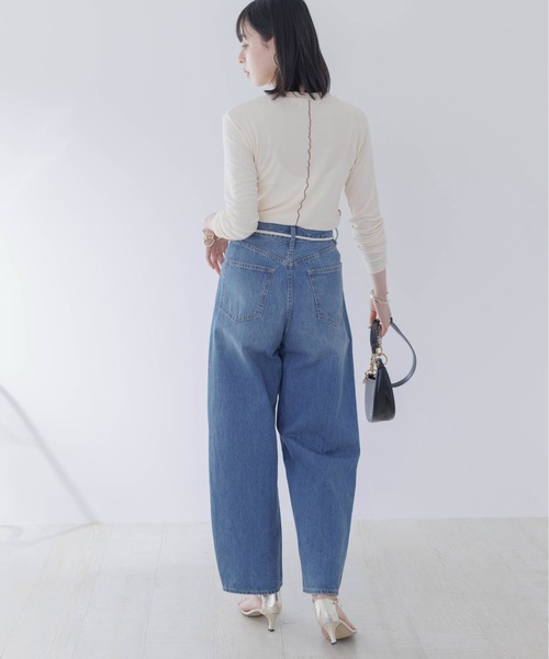 Eimee Law（エイミーロウ）の「メタリックカーブロゴ インナー（Tシャツ/カットソー・レディース・レッド/アイボリー/ブラック/ライトグレー/チャコールグレー・38）」の11枚目の写真