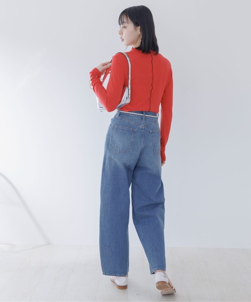 Eimee Law（エイミーロウ）の「メタリックカーブロゴ インナー（Tシャツ/カットソー・レディース・レッド/アイボリー/ブラック/ライトグレー/チャコールグレー・38）」の20枚目の写真