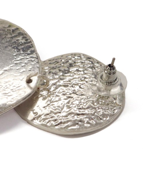 Settimissimo(セッティミッシモ)の「ITALYマットゴールド/シルバー大ぶり丸ピアス(ピアス(両耳用)・レディース・シルバー/ゴールド・FREE)」の17枚目の写真