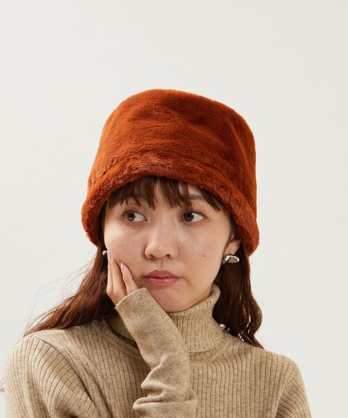 FREAK'S STORE(フリークスストア)の「限定展開 エコファー ハット(ハット・レディース・ブラウン/ブラック/オフホワイト・ONE SIZE)」の8枚目の写真