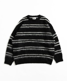 WETTEMPT（ウィテンプト）の「SHAGGY BORDER KNIT / シャギーボーダーニット（ニット/セーター）」