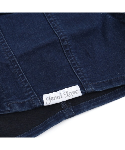 JENNI love（ジェニィラブ）の「【セットアップ対応】【ストレッチ素材】ストレッチショート丈デニムGジャン（デニムジャケット・キッズ・ネイビー/ブルー・130cm/140cm/150cm/160cm）」の20枚目の写真