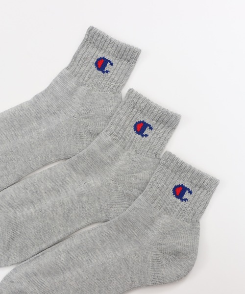 Champion（チャンピオン）の「【Champion/チャンピオン】メンズ 【3足組】 クォーターレングスソックス【ハーフパイル】（ソックス/靴下・メンズ・ブラック/ホワイト/その他/ヘザーグレー・MEDIUM/LARGE/SMALL）」の13枚目の写真