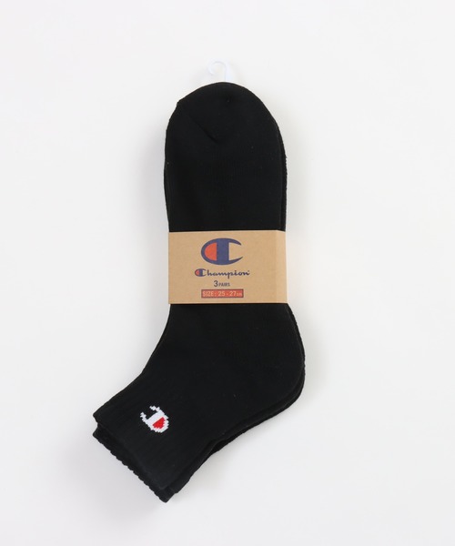 Champion（チャンピオン）の「【Champion/チャンピオン】メンズ 【3足組】 クォーターレングスソックス【ハーフパイル】（ソックス/靴下・メンズ・ブラック/ホワイト/その他/ヘザーグレー・MEDIUM/LARGE/SMALL）」の11枚目の写真
