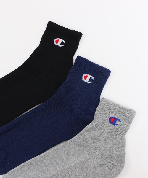 Champion（チャンピオン）の「【Champion/チャンピオン】メンズ 【3足組】 クォーターレングスソックス【ハーフパイル】（ソックス/靴下・メンズ・ブラック/ホワイト/その他/ヘザーグレー・MEDIUM/LARGE/SMALL）」の16枚目の写真