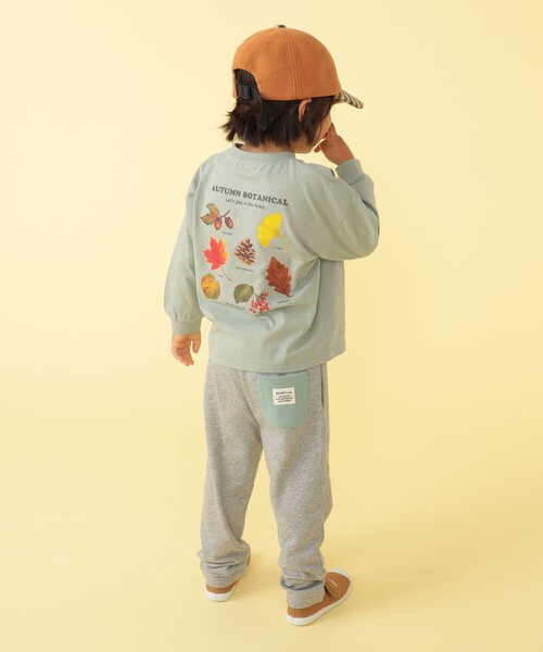 BEAMS mini(ビームスミニ)の「BEAMS mini / アウトドア ボタニカル Tシャツ 23FW(90~150cm)(Tシャツ/カットソー・キッズ・ベージュ/グリーン系その他・90/100/110/120/130/140/150)」の5枚目の写真
