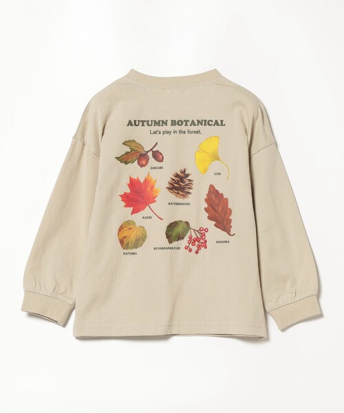 BEAMS mini(ビームスミニ)の「BEAMS mini / アウトドア ボタニカル Tシャツ 23FW(90~150cm)(Tシャツ/カットソー・キッズ・ベージュ/グリーン系その他・90/100/110/120/130/140/150)」の9枚目の写真