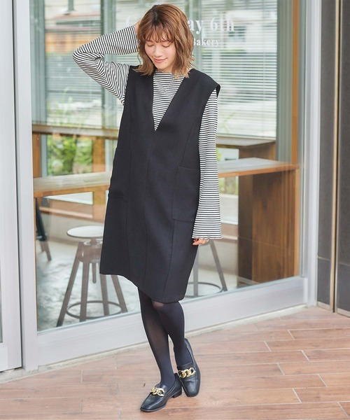 titivate(ティティベイト)の「前後2wayメロウリブトップス(Tシャツ/カットソー・レディース・ホワイト系その他/ブラック/ブルー系その他/アイボリー/ブラック系その他・M)」の12枚目の写真