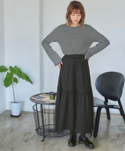 titivate(ティティベイト)の「前後2wayメロウリブトップス(Tシャツ/カットソー・レディース・ホワイト系その他/ブラック/ブルー系その他/アイボリー/ブラック系その他・M)」の14枚目の写真